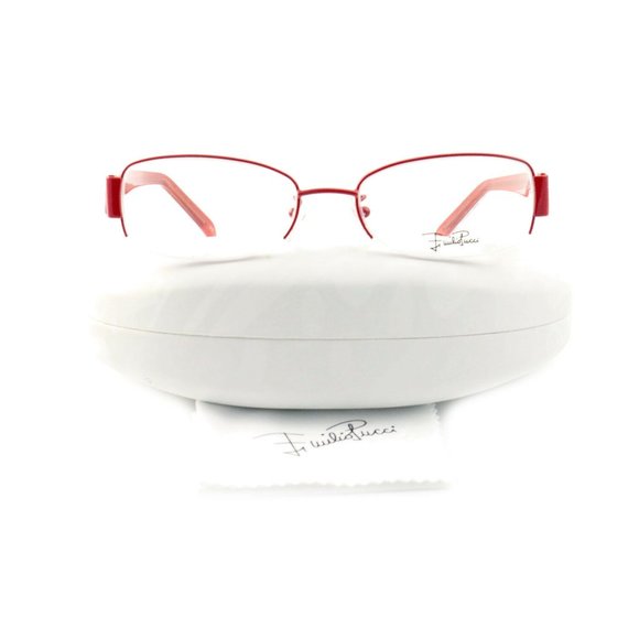 Emilio Pucci Oval Women Orange Metal Frame main image 5